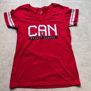 Hockey Canada Red T-shirt Size Large